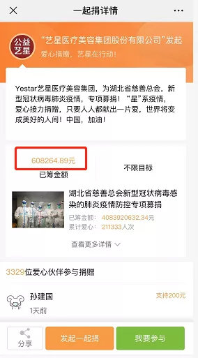 藝星集團19城聯動,23家機構近4000人捐款160萬支援武漢戰疫-易網健康養生網 藝星集團19城聯動,23家機構近4000人捐款160萬支援武漢戰疫