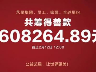 藝星集團19城聯動，23家機構近4000人捐款160萬支援武漢戰疫