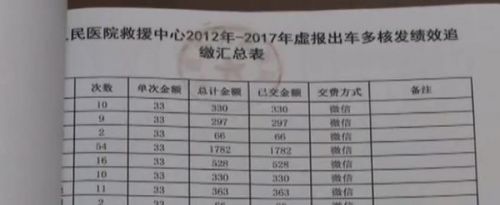 湖南新田縣醫院造假救護車出車記錄 冒領補助受處分