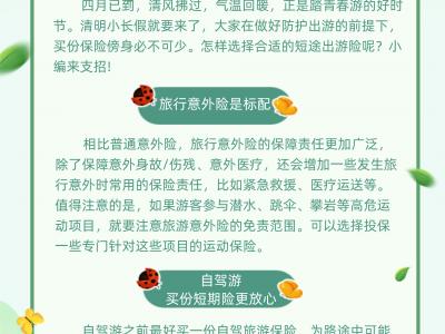 叮！你有一份出游保單請查收