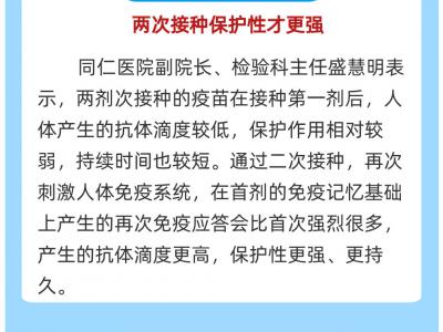 圖說新冠疫苗：打第二針比第一針疼？關于第二劑次接種熱點問答來了！