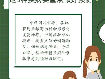 健康過(guò)雙節(jié)中疾控提示這5種疾病要重點(diǎn)做好預(yù)防