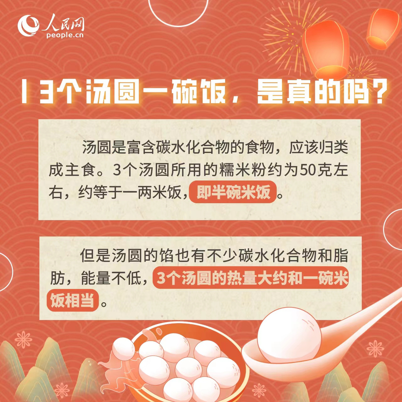 3個湯圓=1碗飯？關于湯圓的這些知識你了解嗎？