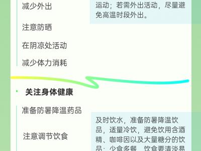 高溫熱浪來襲，這些健康防護要做好