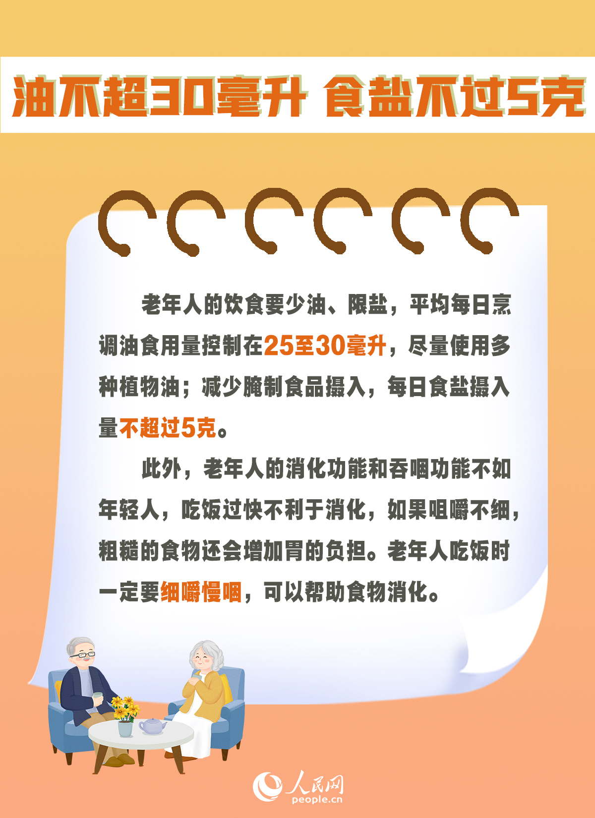 重陽(yáng)節(jié)：6組數(shù)字告訴您老年人如何吃出健康