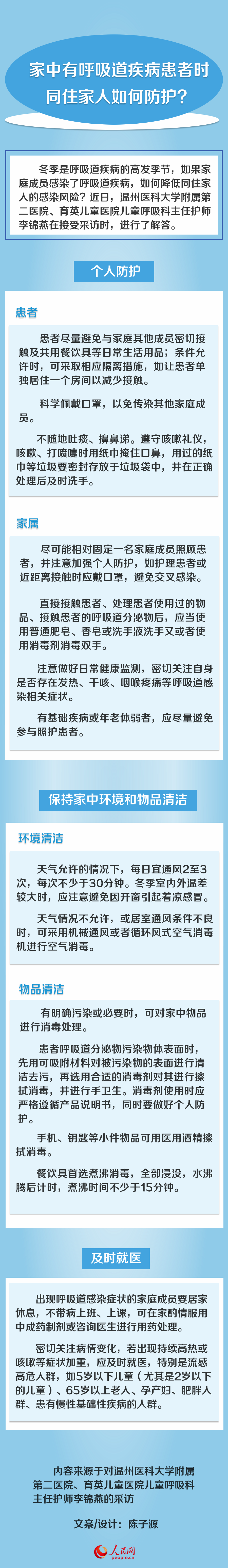家中有呼吸道疾病患者時(shí) 同住家人如何防護(hù)？