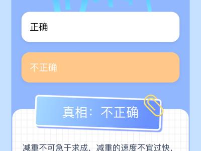 減重，速度越快越好嗎？