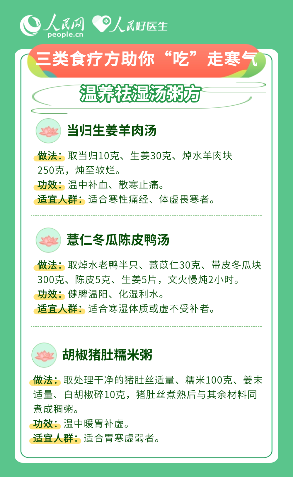冬病夏治靠三伏 9個(gè)食療方“吃”走體內(nèi)寒氣