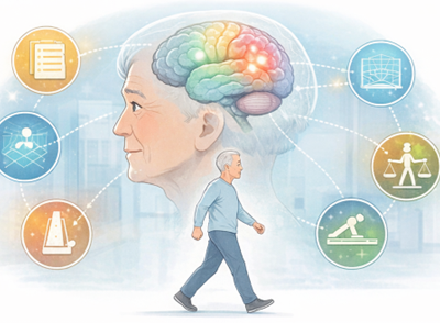 【認知生理】步態異常，比記憶測試更早預測認知障礙！