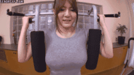 夏天運動的季節 美女的健身GIF