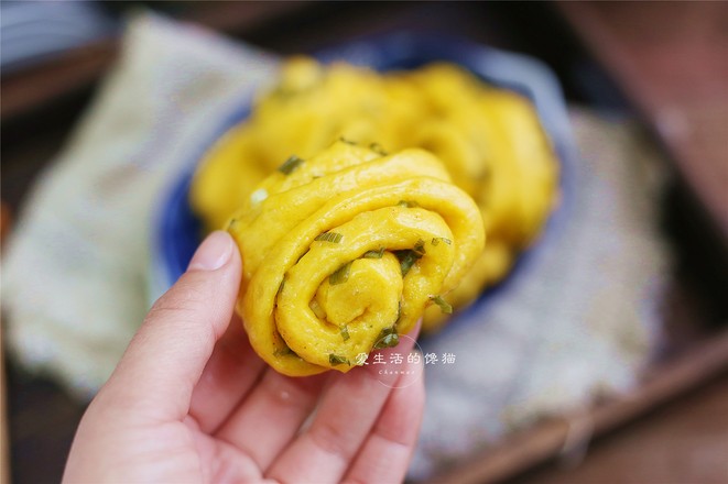 南瓜花卷的做法-家常味蒸菜譜-易網健康養(yǎng)生網 南瓜花卷的做法-家常味蒸菜譜