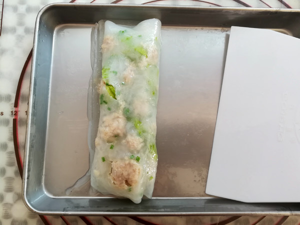 雙味卷腸粉的做法-咸鮮味蒸菜譜