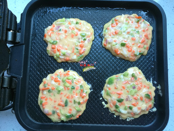 雞蛋蔬菜早餐餅的做法-家常味烙菜譜