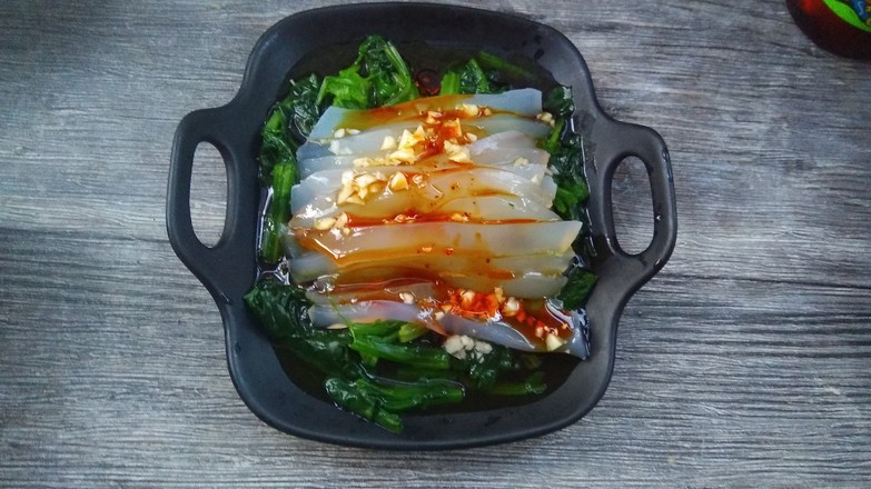 菠菜拌涼粉的做法-家常味拌菜譜