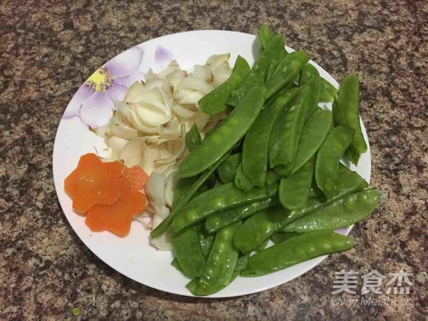 荷蘭豆炒百合的做法-家常味炒菜譜