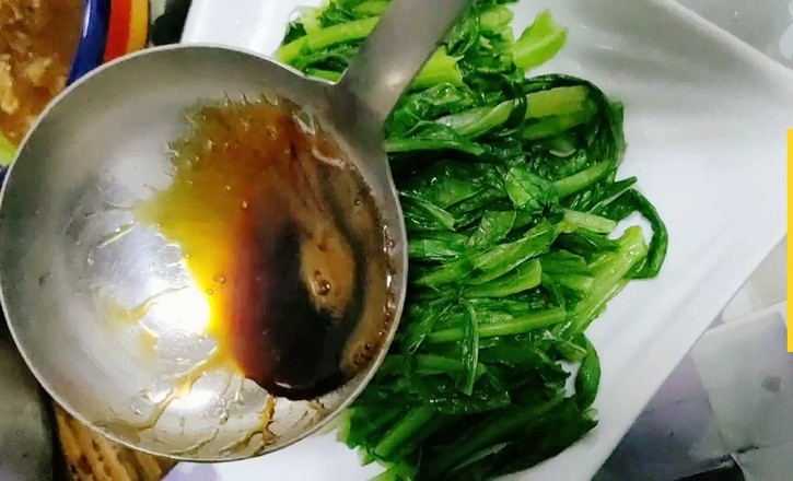 澆汁油麥菜的做法-咸鮮味其它工藝菜譜
