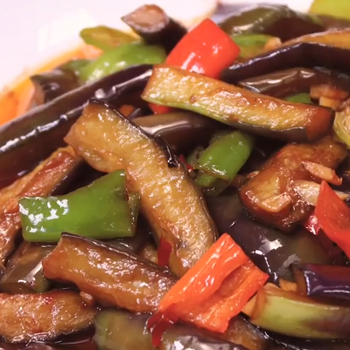 家常魚香茄子的做法-家常味炒菜譜