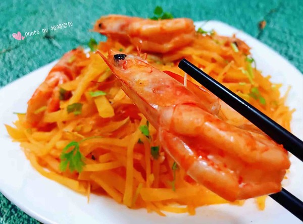 海蝦炒土豆絲的做法-咸鮮味炒菜譜