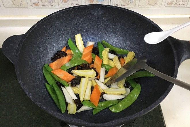 玉米筍炒時蔬的做法-家常味炒菜譜