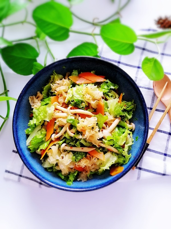 酸甜菌菇拌菜的做法-酸甜味拌菜譜