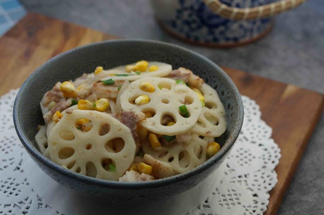 玉米粒炒蓮藕的做法-家常味炒菜譜