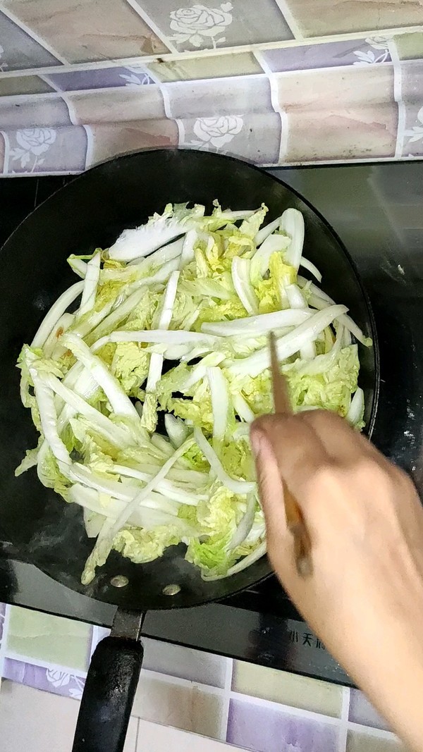 清炒娃娃菜的做法-酸辣味炒菜譜