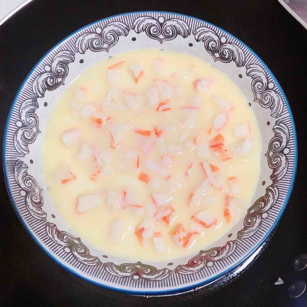 豆漿蟹柳蒸水蛋（經典家?；洸耍┑淖龇?咸鮮味蒸菜譜