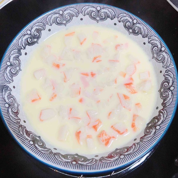 豆漿蟹柳蒸水蛋（經典家?；洸耍┑淖龇?咸鮮味蒸菜譜