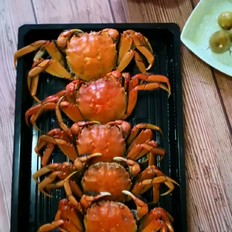 美味河蟹的做法-咸鮮味蒸菜譜