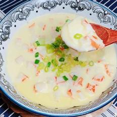 豆?jié){蟹柳蒸水蛋（經(jīng)典家?；洸耍┑淖龇?咸鮮味蒸菜譜