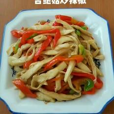 杏鮑菇炒辣椒的做法-家常味炒菜譜