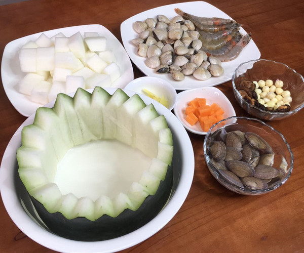粵式海鮮冬瓜盅的做法-其它口味蒸菜譜