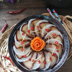 蘿卜蒸臘肉的做法-咸鮮味蒸菜譜