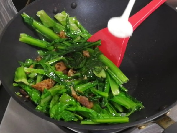 豆豉鯪魚炒麥菜的做法-家常味炒菜譜