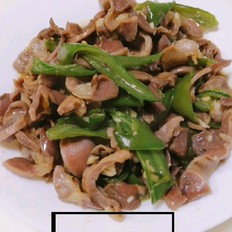 青辣椒炒雞腎的做法-家常味炒菜譜