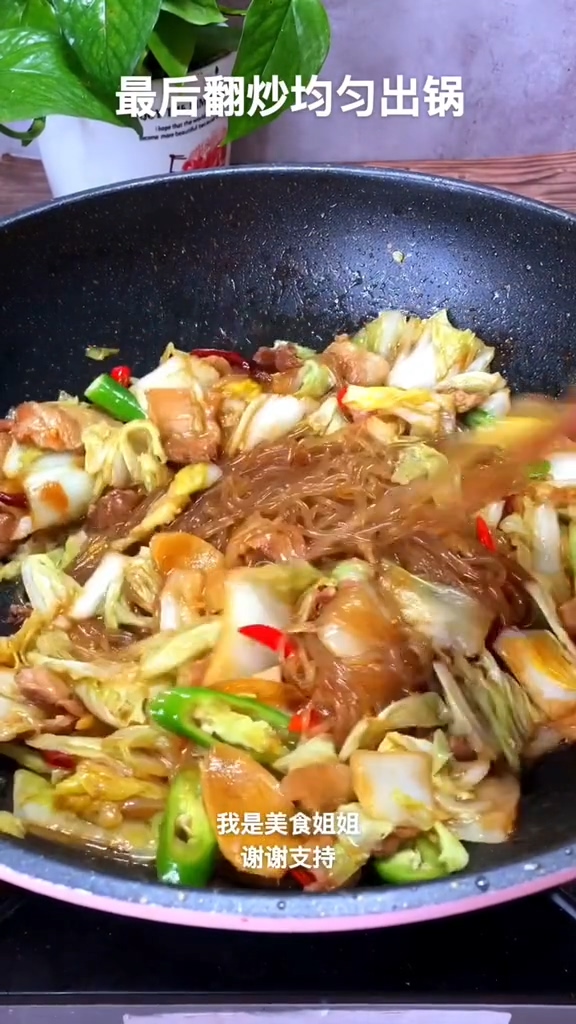 大白菜燉粉條的做法-咸鮮味燉菜譜