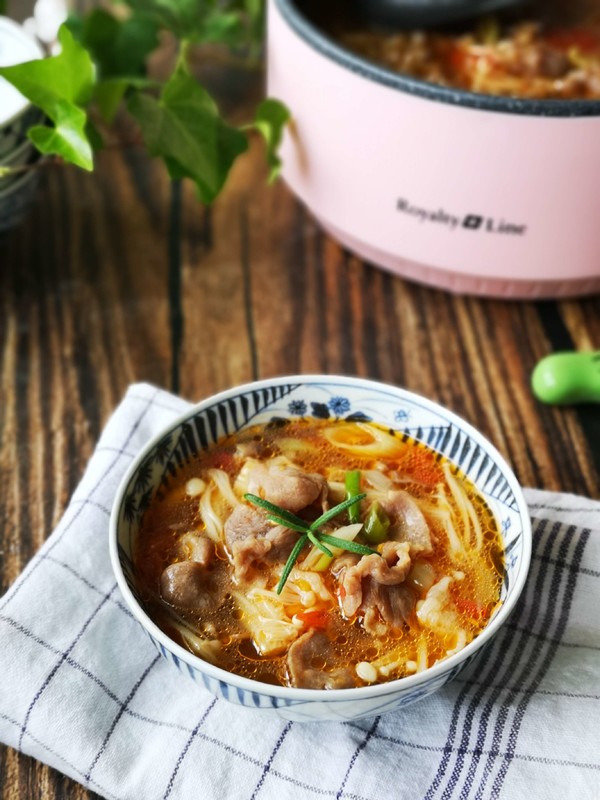 秋冬超適合，爆好吃酸湯肥羊的做法-酸辣味煮菜譜