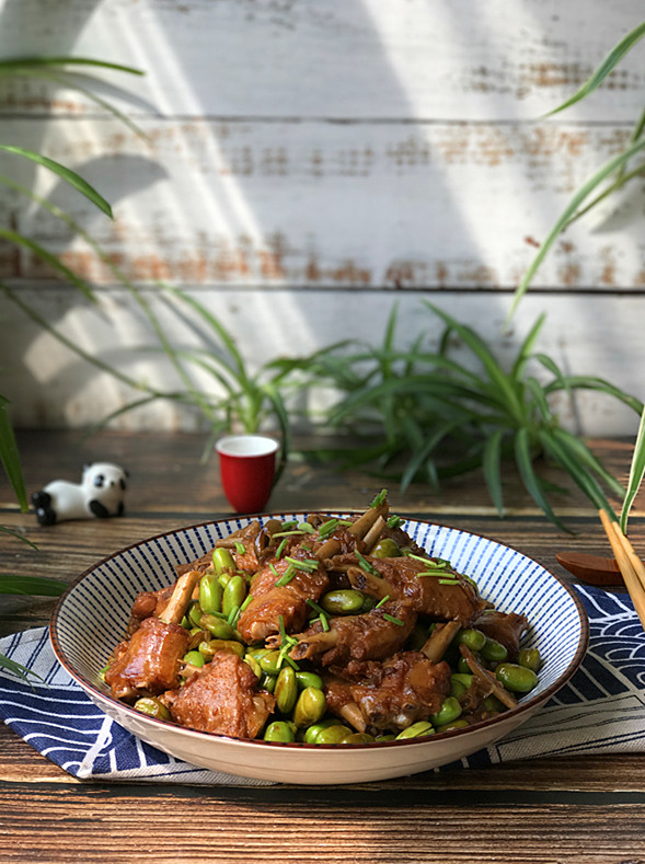 毛豆燒鴨翅的做法-家常味燒菜譜-易網(wǎng)健康養(yǎng)生網(wǎng) 毛豆燒鴨翅的做法-家常味燒菜譜