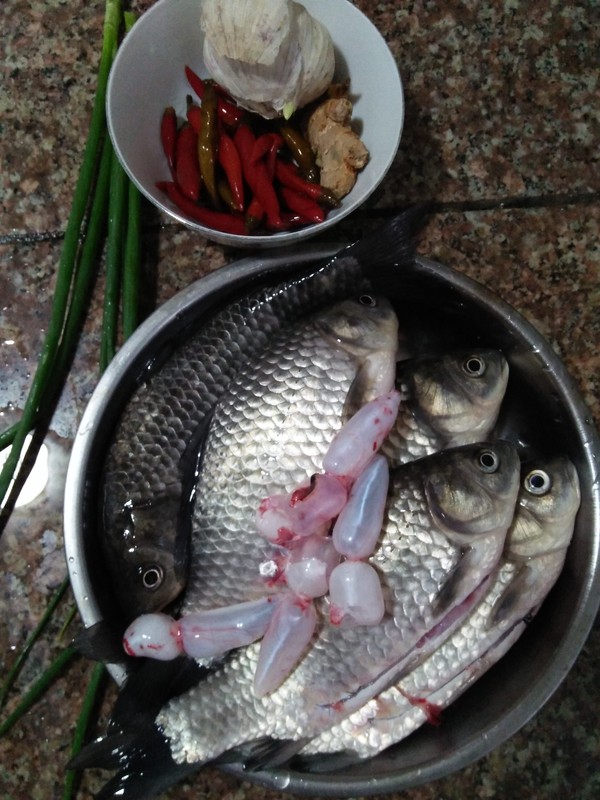 蔥燒鯽魚的做法-香辣味燒菜譜