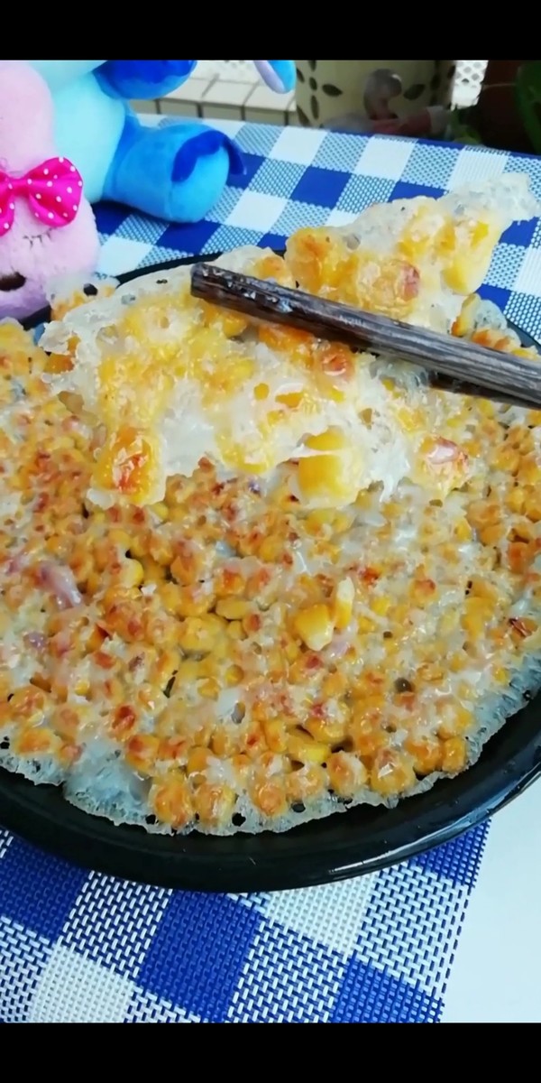 冰花玉米烙的做法-甜味煎菜譜-易網健康養生網 冰花玉米烙的做法-甜味煎菜譜