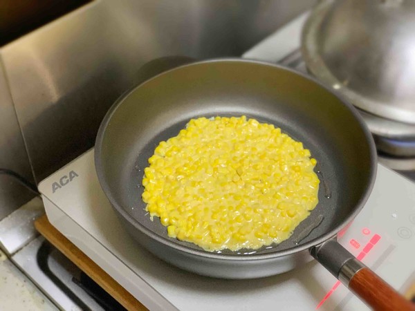 黃金玉米雞蛋餅的做法-甜味煎菜譜