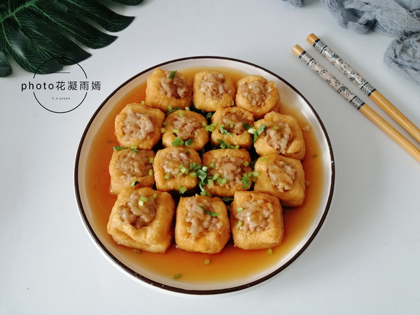 油豆腐釀肉的做法-家常味蒸菜譜-易網健康養生網 油豆腐釀肉的做法-家常味蒸菜譜