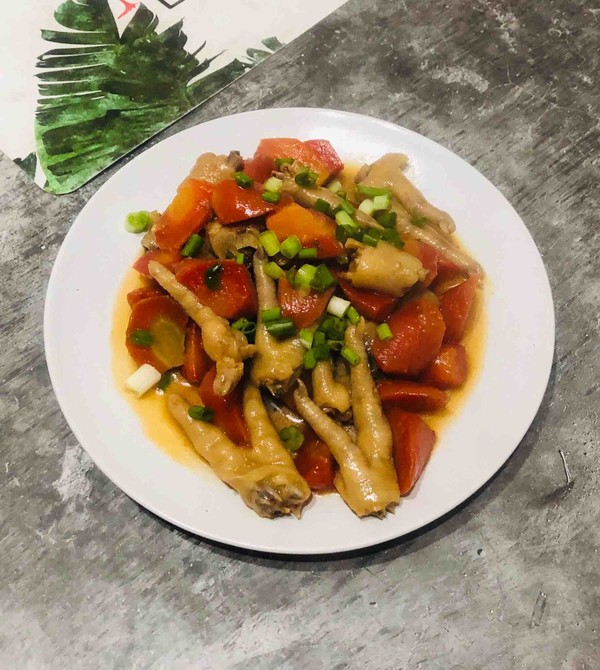 胡蘿卜燒雞爪的做法-家常味燒菜譜-易網健康養生網 胡蘿卜燒雞爪的做法-家常味燒菜譜