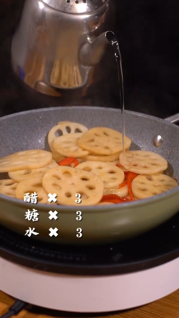 醋溜藕片的做法-酸辣味炒菜譜