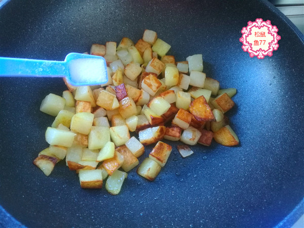 孜然土豆粒的做法-家常味炒菜譜