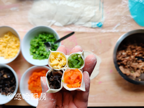 四喜餃子的做法-家常味蒸菜譜