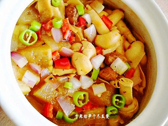 千張結筍干冬瓜煲的做法-家常味煲菜譜