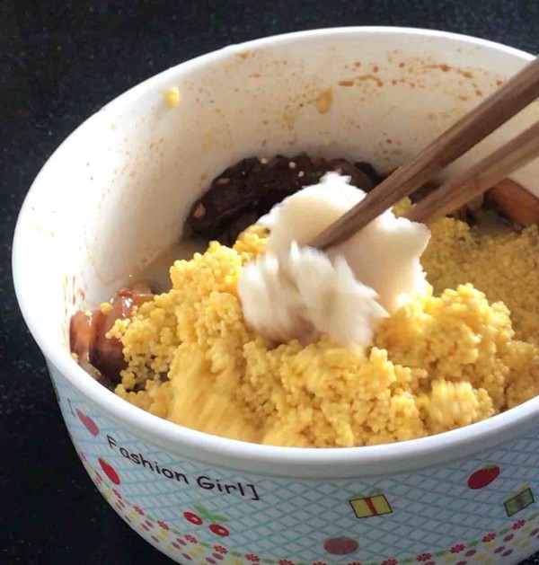 小米蒸雞肉的做法-家常味蒸菜譜