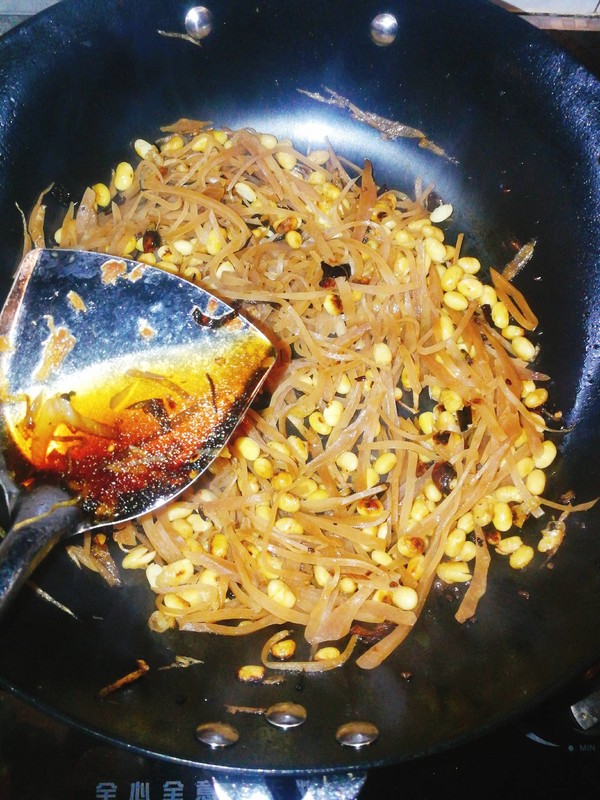 芥菜絲炒黃豆的做法-家常味炒菜譜