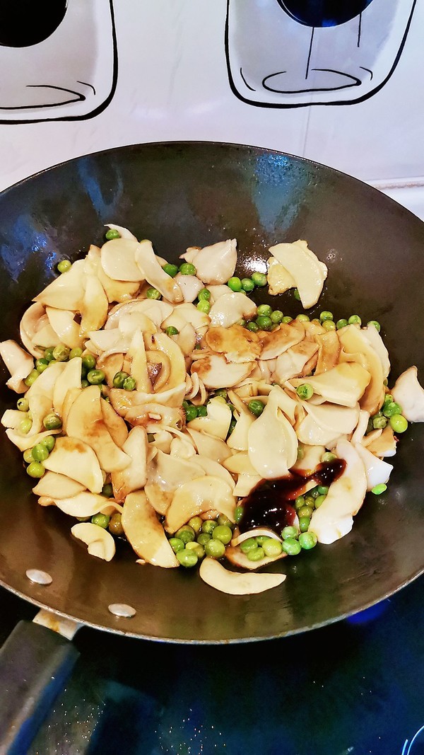 杏鮑菇炒青豆的做法-咸鮮味炒菜譜